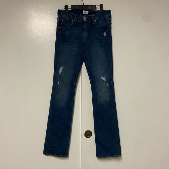Hudson Beth Baby Boot Distressed Jeans Size 29 - Picture 1 of 10